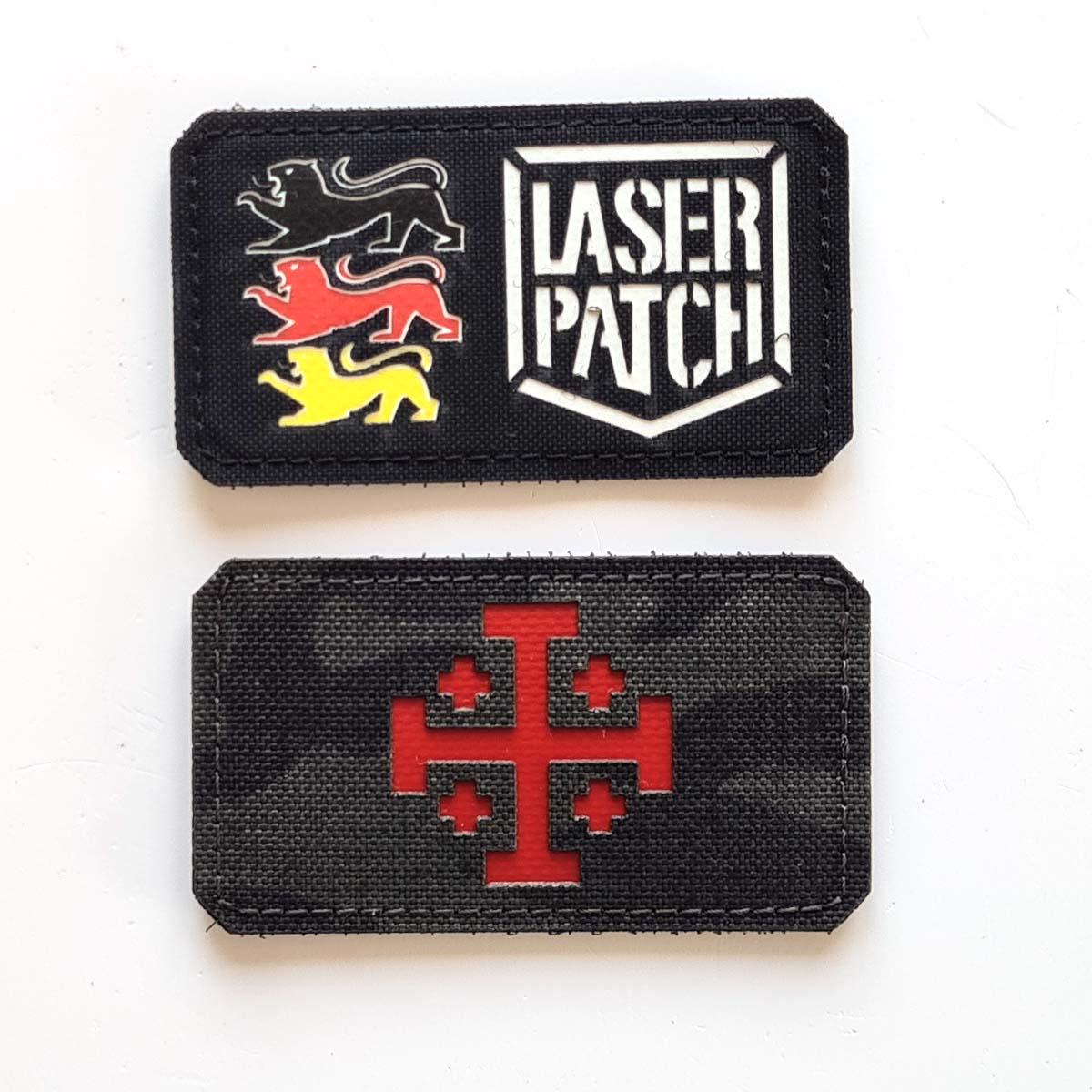 Christliches Jesus Fisch Symbol Ichthus Taktische Stickerei Patch