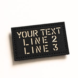 Custom Name Patch 3x2 Inch | Tactical Callsign Patch | Laser Cut Patch ...