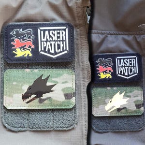 Salamanders Laser Patch - Morale Patch - Custom with Hook image 10