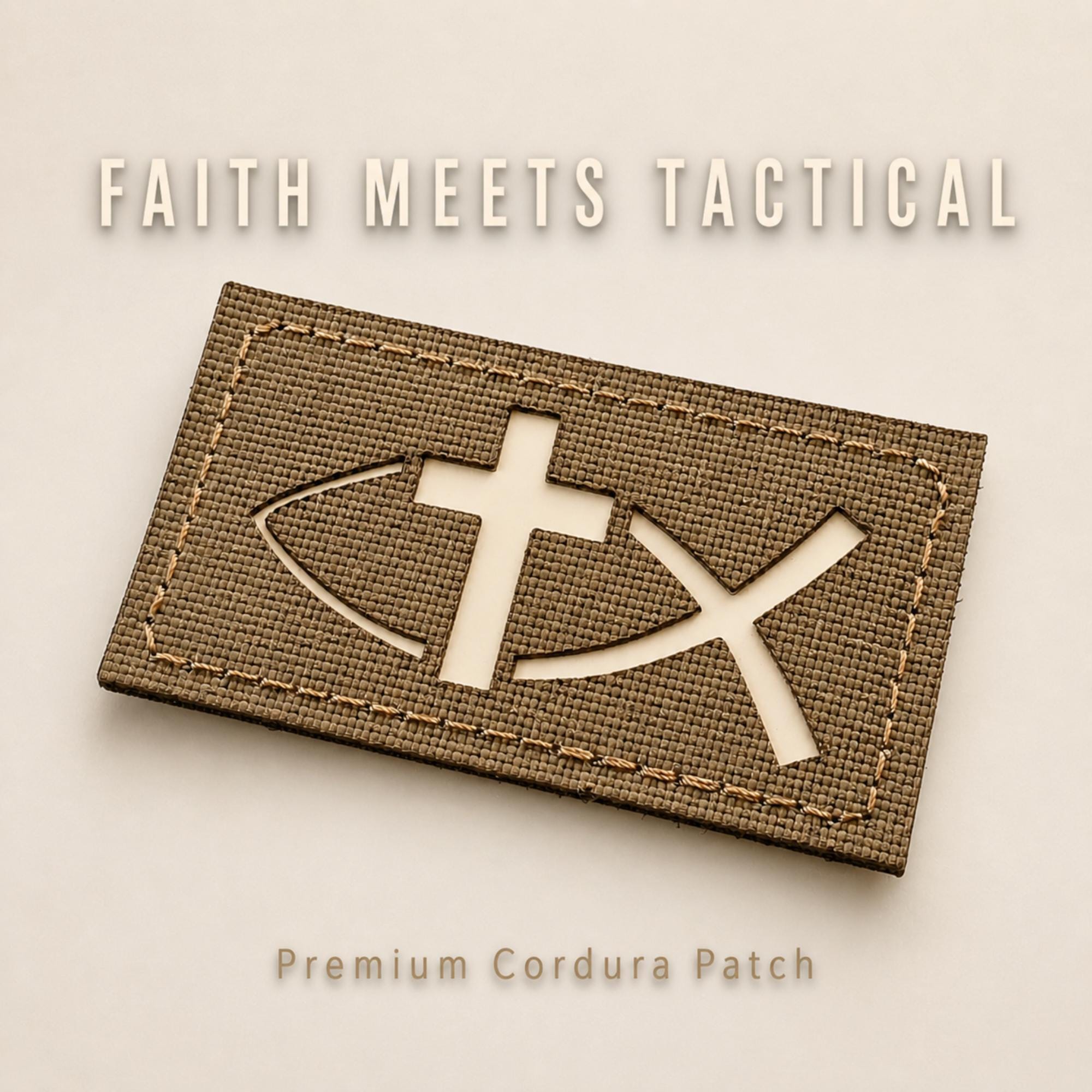 Christian Tactical Patch Jesus Fish Ichthys Patch Faith Morale Patch ...