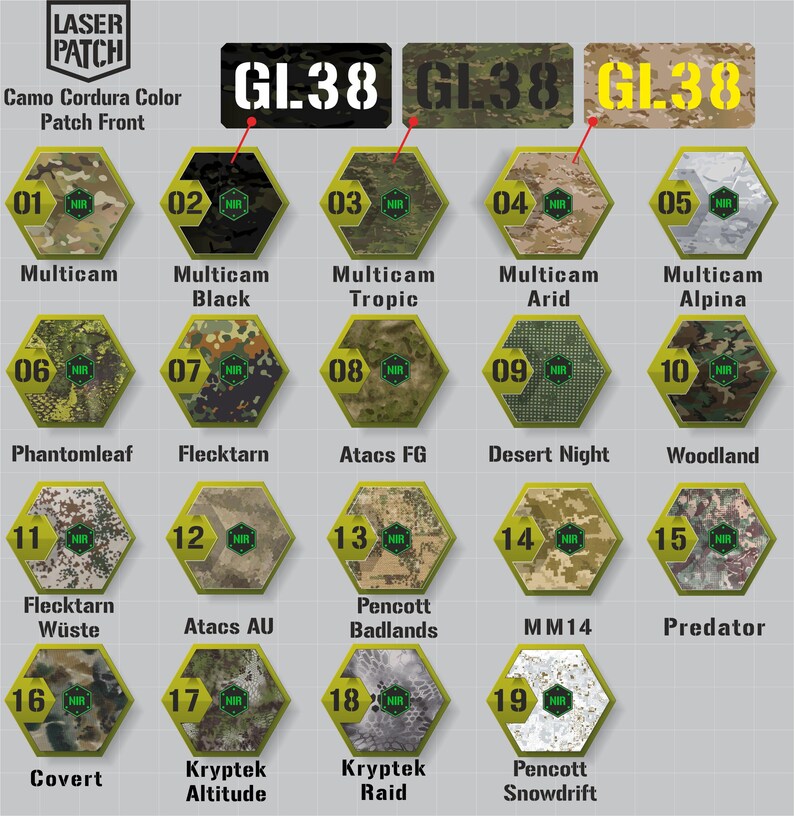 Militaire badge | MOE - EOD - Laserpatch met op maat gemaakte haak afbeelding 2