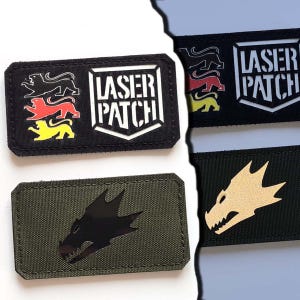 Salamanders Laser Patch - Morale Patch - Custom with Hook image 9