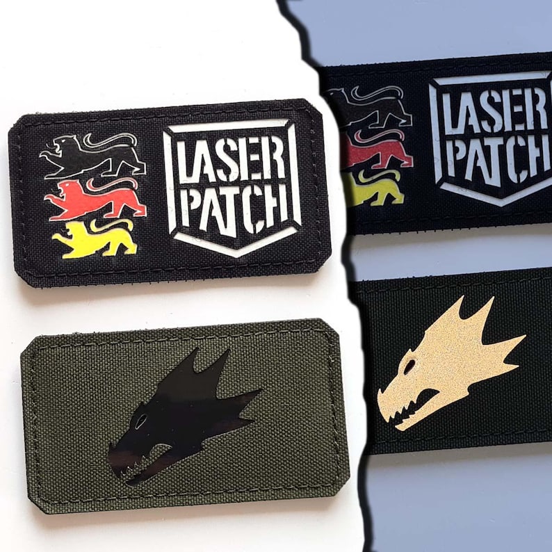 Salamanders Laser Patch - Morale Patch - Custom with Hook image 9