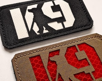 K9 Dog Patch Labrador | Tactical K9 Patch | Reflective Laser Cut Patch | Cordura patch with hook