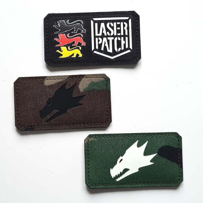 Salamanders Laser Patch - Morale Patch - Custom with Hook image 1