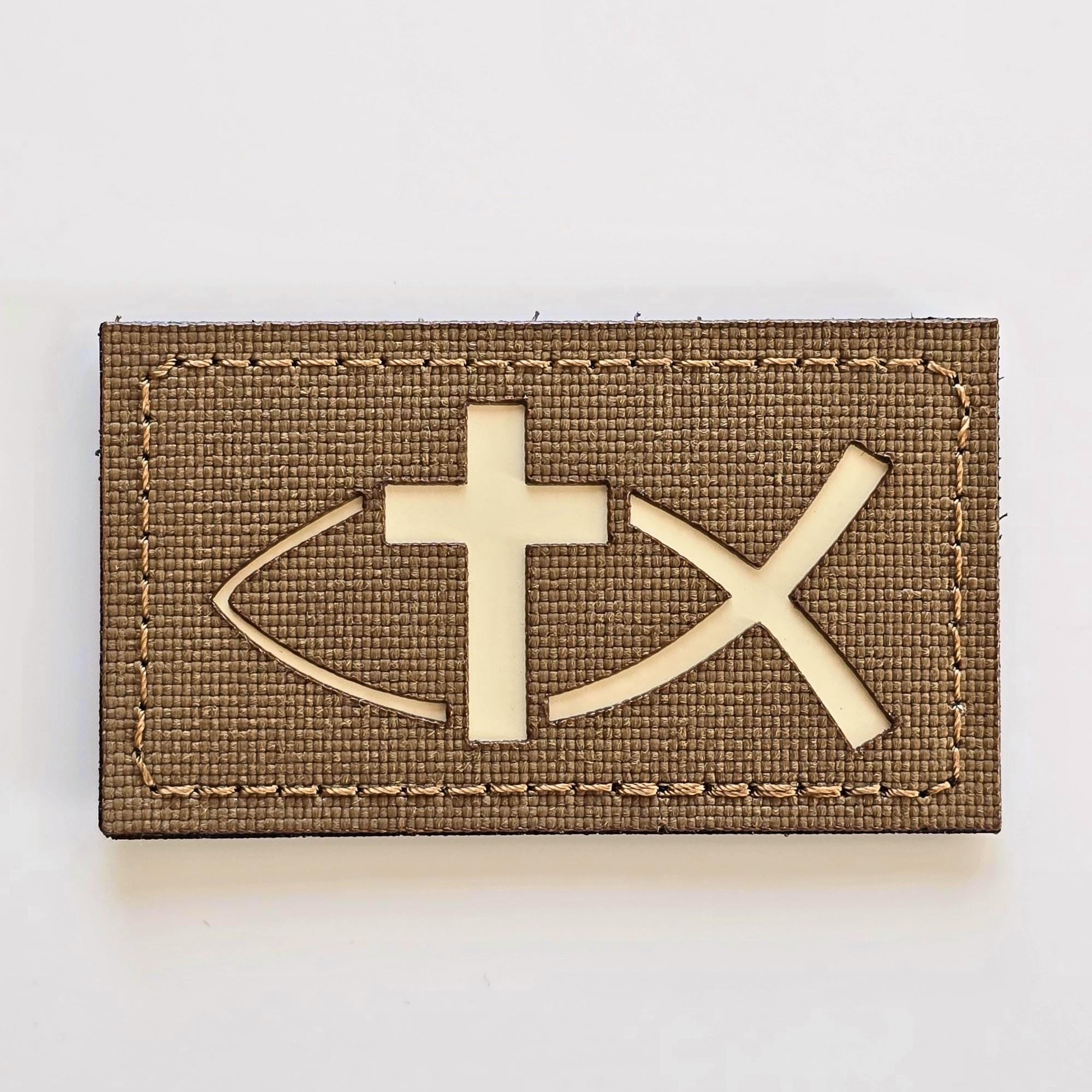 Christian Tactical Patch Jesus Fish Ichthys Patch Faith Morale Patch ...