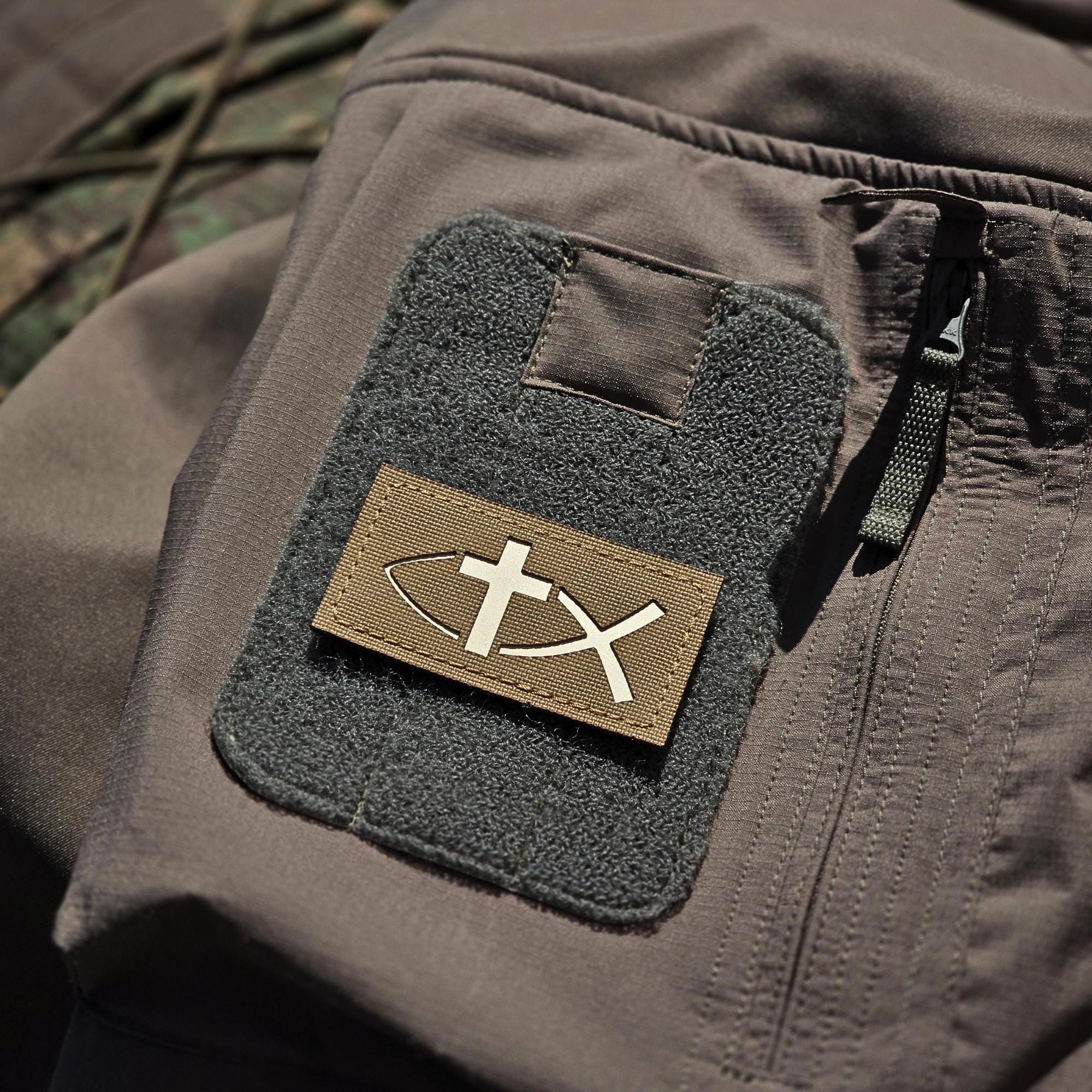 Christian Tactical Patch Jesus Fish Ichthys Patch Faith Morale Patch ...