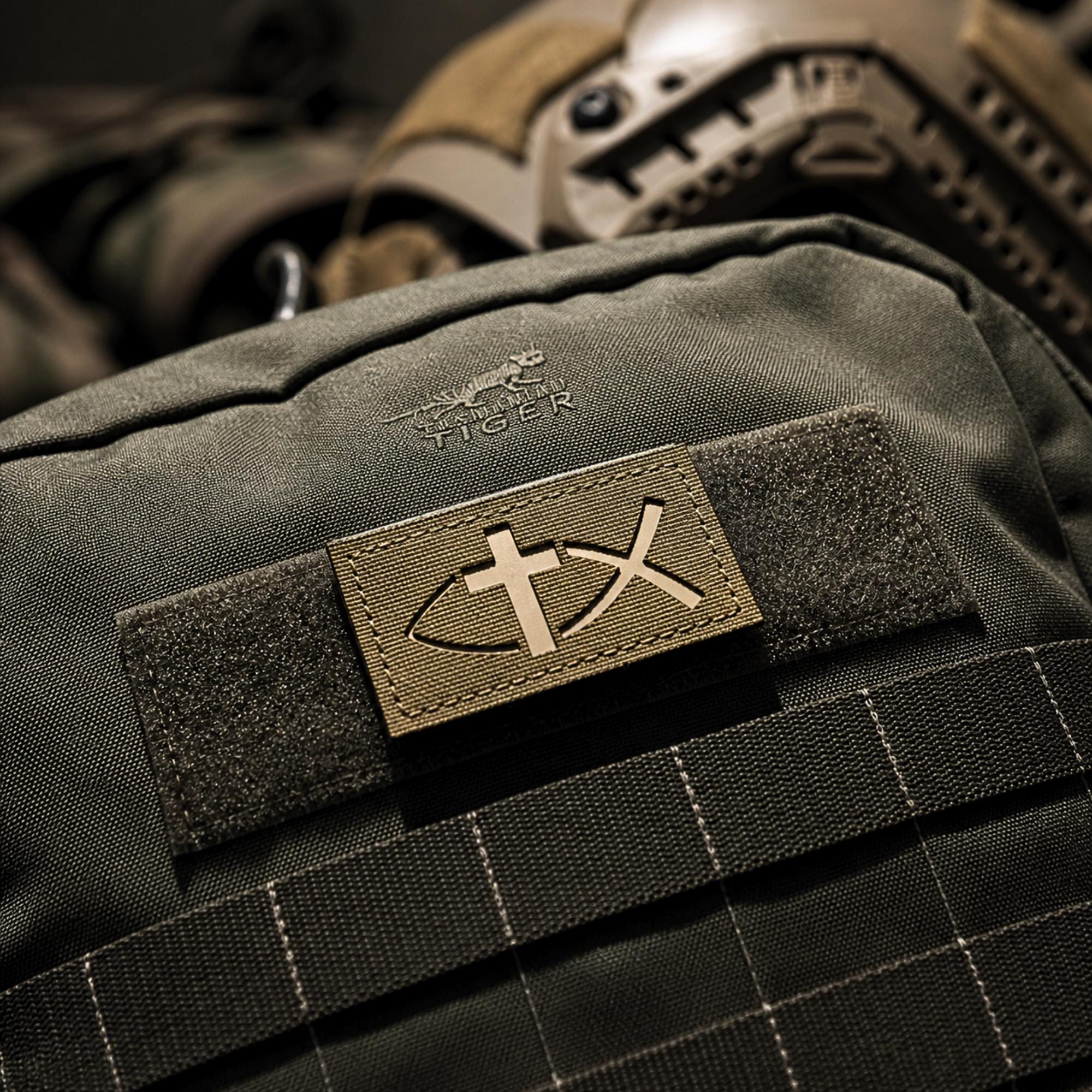 Christian Tactical Patch Jesus Fish Ichthys Patch Faith Morale Patch ...