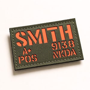 Custom Name Patch 3x2 Inch | Tactical Callsign Patch | Laser Cut Patch ...