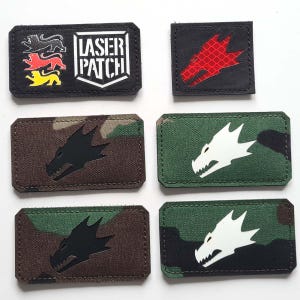 Salamanders Laser Patch - Morale Patch - Custom with Hook image 5