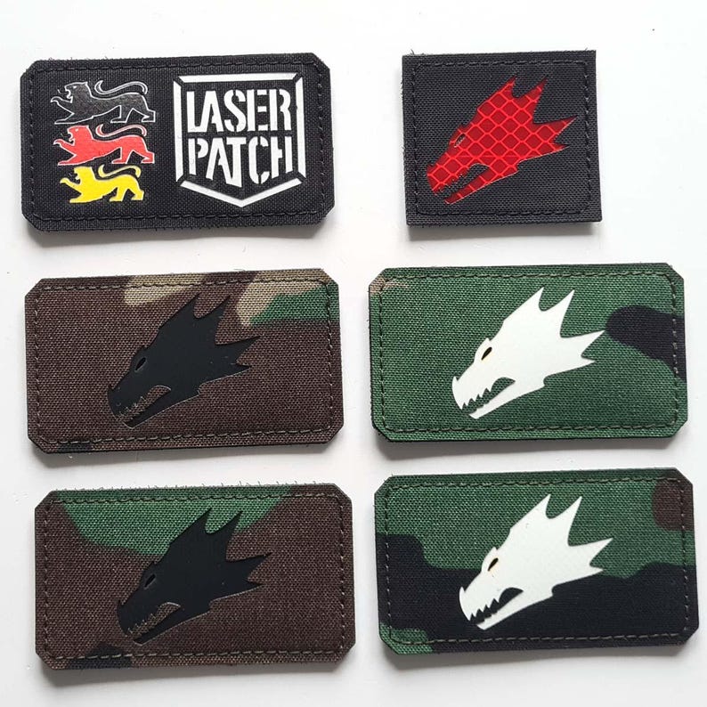 Salamanders Laser Patch - Morale Patch - Custom with Hook image 5