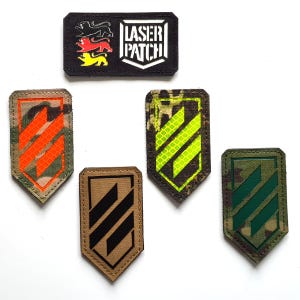 Ukraine 2"x3.5" - Lasercut Custom Patch with Hook