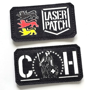 Bandera de Suiza | Bandera suiza | Parche personalizado cortado a láser con gancho de Helvetia