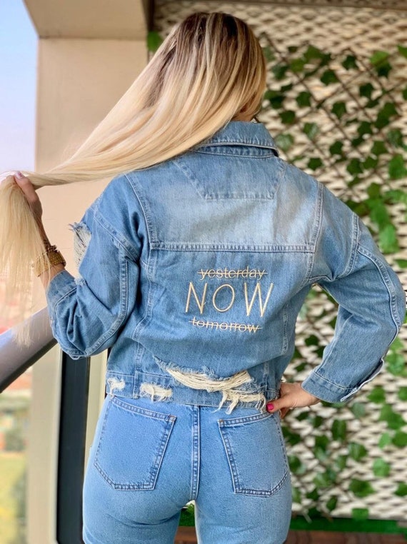 DO IT NOW Jean Jacket Statement Denim 