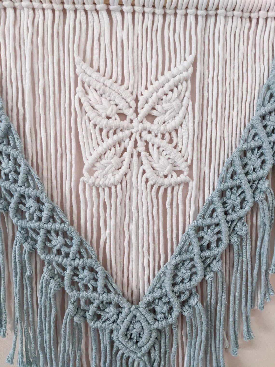 Macrame Butterfly Wall Hanging Medium Size Macrame Wall Etsy