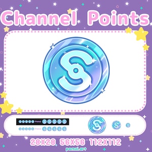 Blue Simoleon Coin Twitch Channel Points Icon (Digital Download)