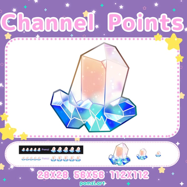 Stellar Jade Channel Points - Honkai Star Rail inspired / Kawaii twitch icon / emote / discord