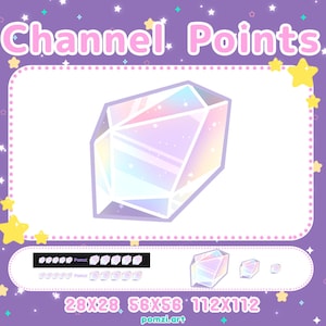 Crystal Channel Points - LILAC - Twitch Channel Point Icon | Stream Points | Kawaii | Cute | Magical