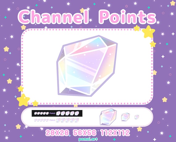 Crystal Channel Points - LILAC - Twitch Channel Point Icon | Stream Points | Kawaii | Cute | Magical