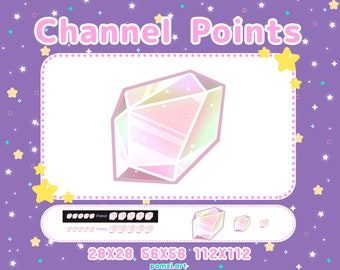 Crystal Channel Points - ROSE - Twitch Channel Point Icon | Stream Points | Kawaii | Cute | Magical