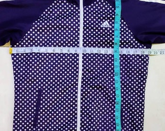Adidas Full Zipper Polca Dots Designs Windbreaker Jacket Adidas Full Zipper Polca Dots Designs Windbreaker Jacket