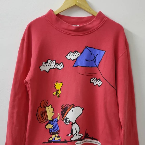 Choisissez !! Sweat-shirt vintage Peanuts Snoopy et ses amis taille sur l'étiquette Moyenne