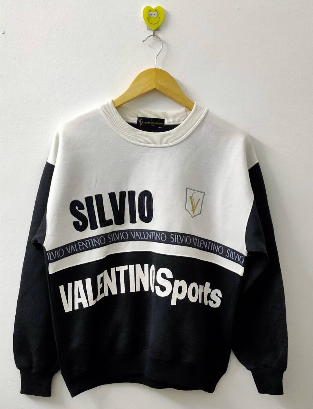 Vintage Silvio Valentino Embroidery Logo Sweatshirt Size Medium - Etsy
