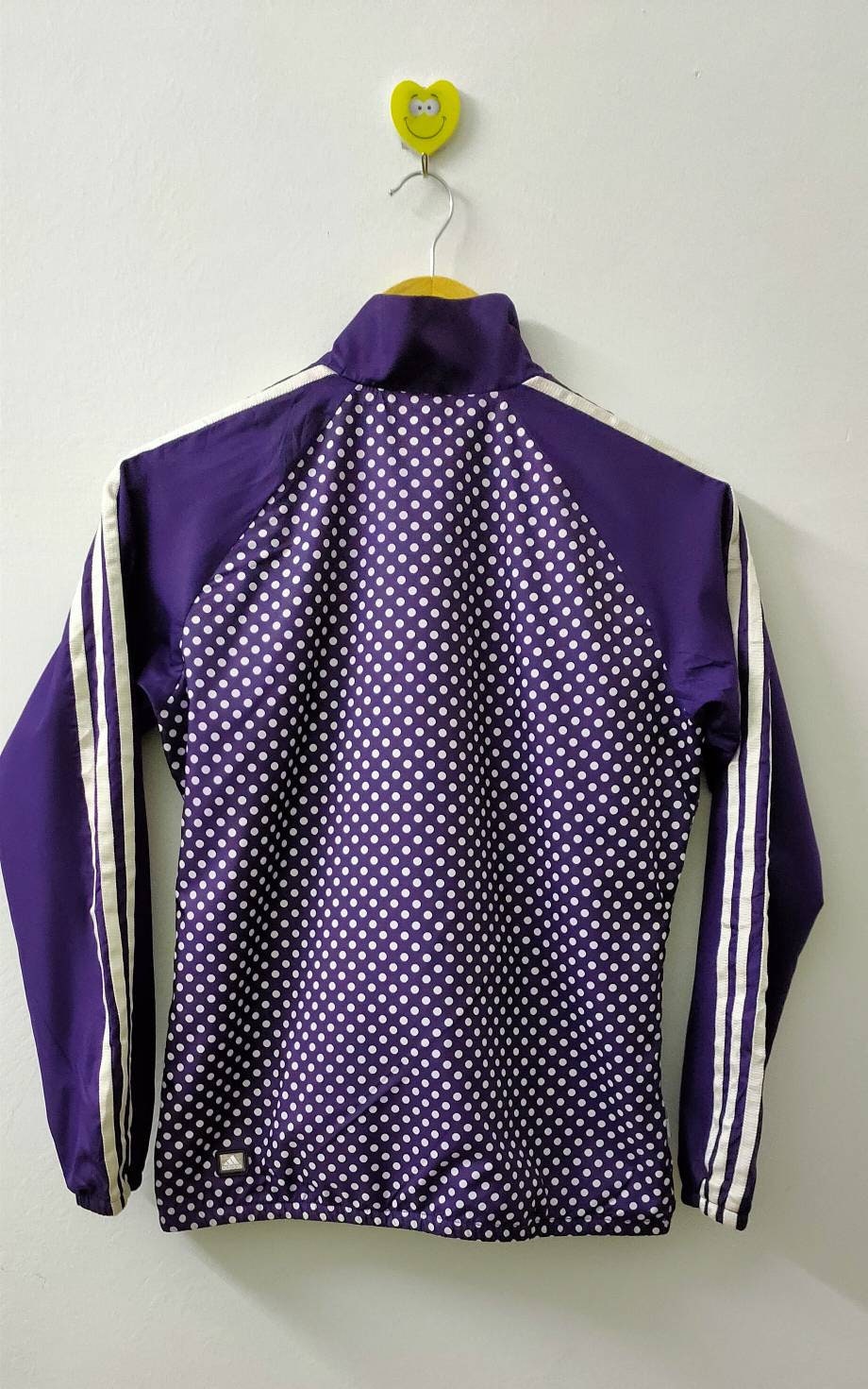 Adidas Full Zipper Polca Dots Designs Windbreaker Jacket Size S Etsy Israel