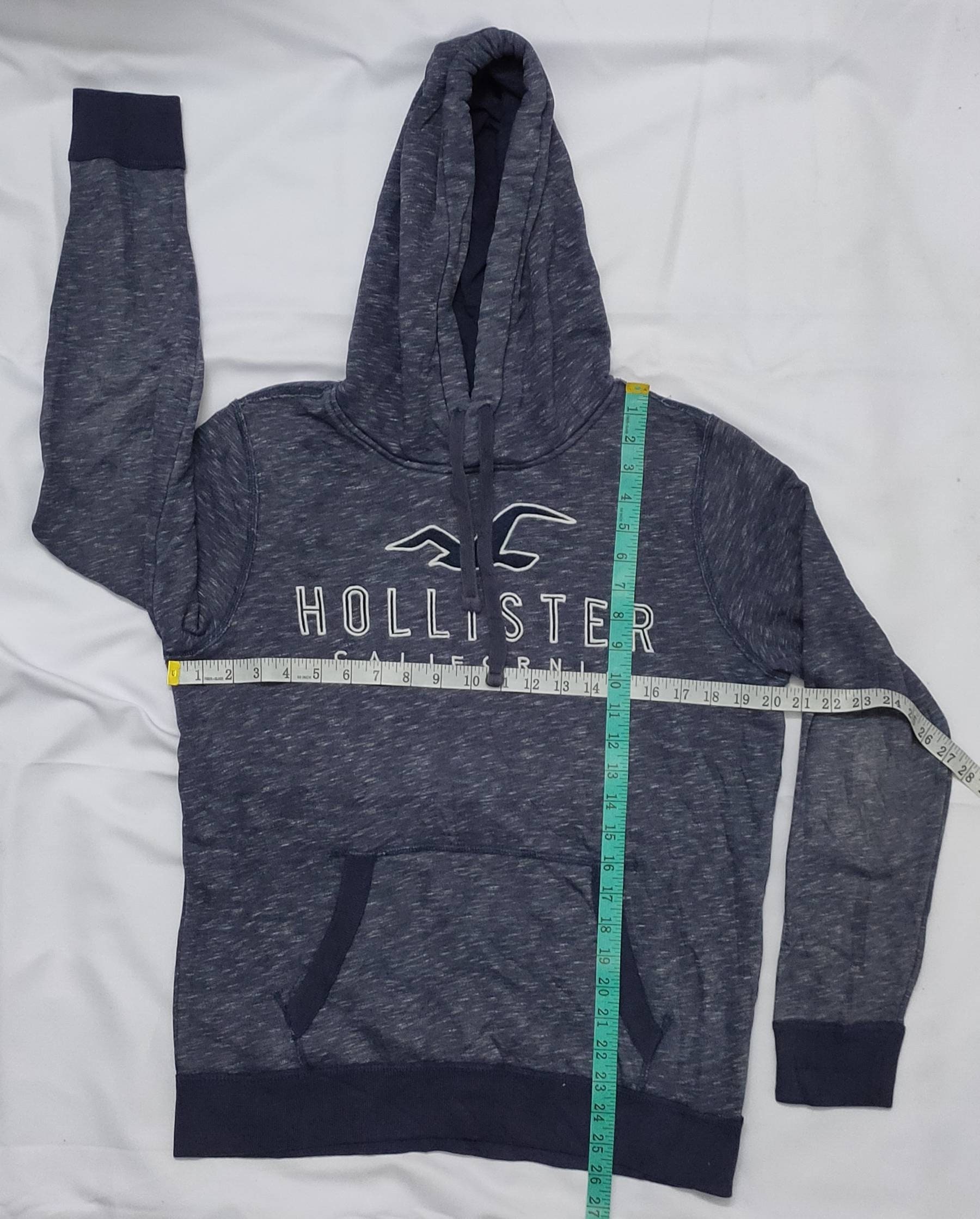 Hollister California sudadera con capucha logotipo bordado talla S