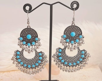 Bohemian Handmade Earrings | Boho Earrings | Dangle Earrings | Long Drop Earrings | Hippie Earrings | Chandelier Earrings