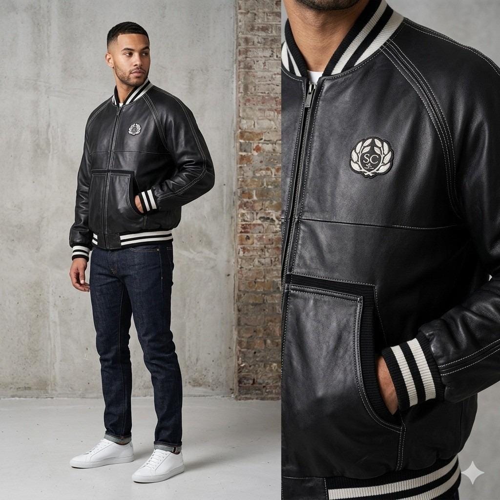 Sean John Leather Jacket - Etsy