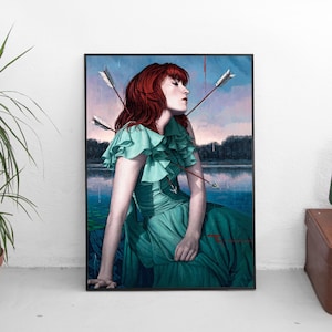 Florence Welch Art Poster: Florence and the Machine, Indie Music Decor