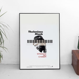 Thelonious Monk poster - Straight No Chaser, Jazz icons, Music legend portrait