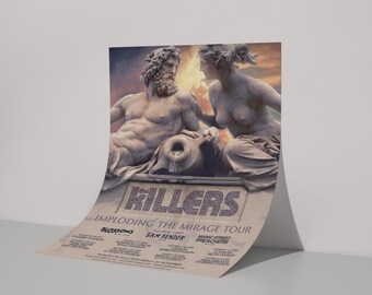 The Killers Imploding the Mirage Tour Poster, the Killers Print