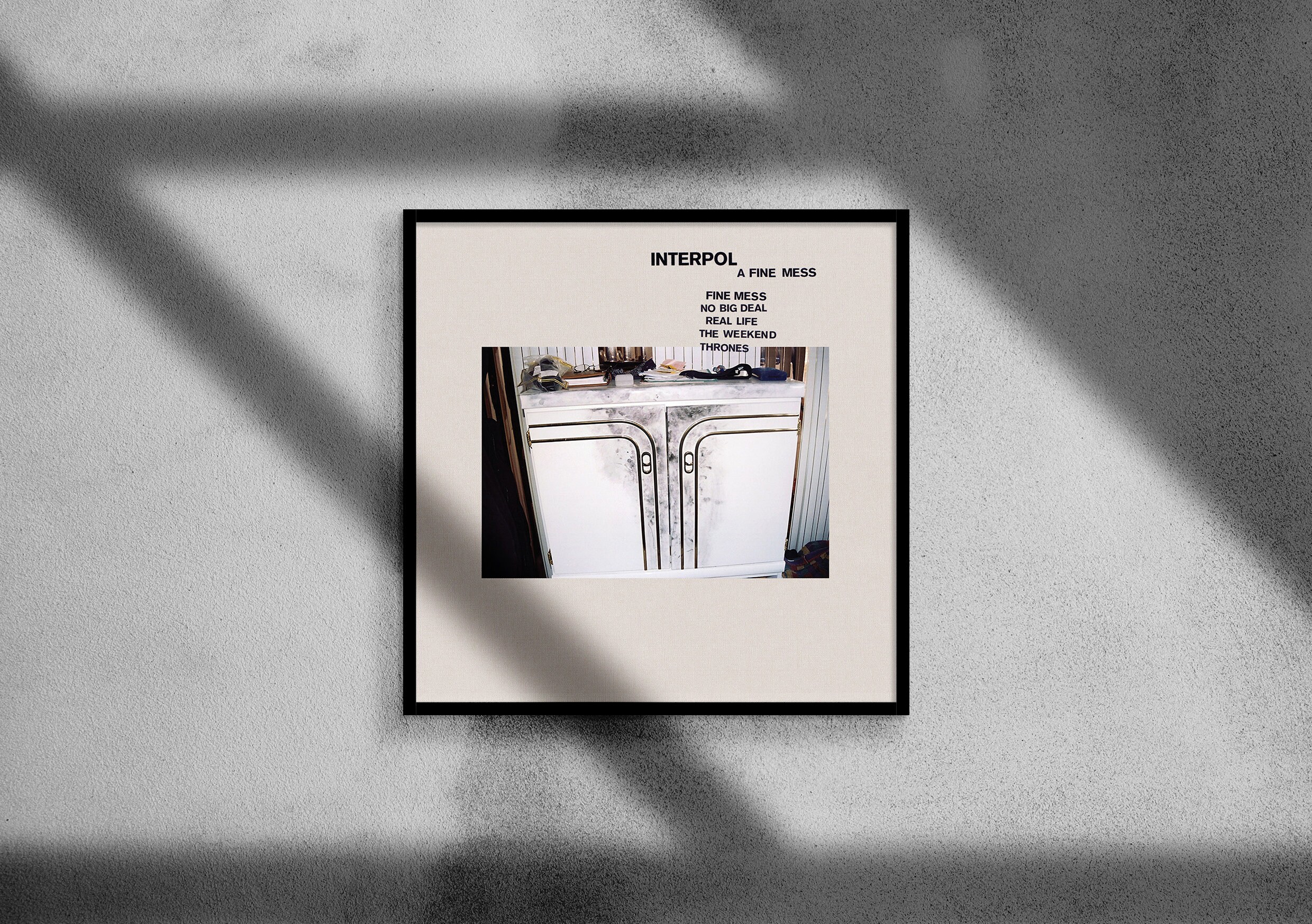 Interpol A Fine Mess Album Cover Poster Interpol Poster Etsy Australia