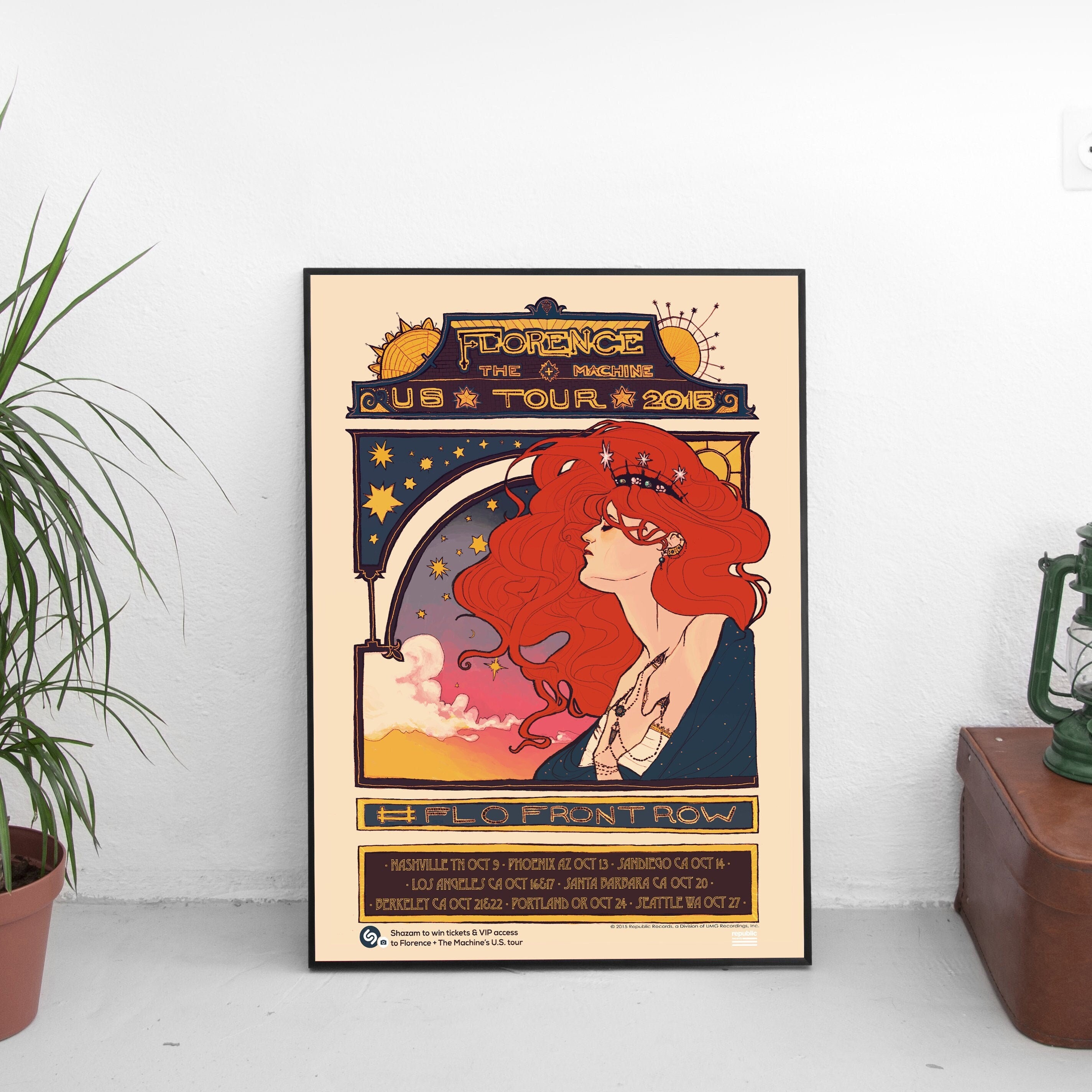 Florence and the Machine 2015 US Tour Poster: Indie Rock Art - Etsy