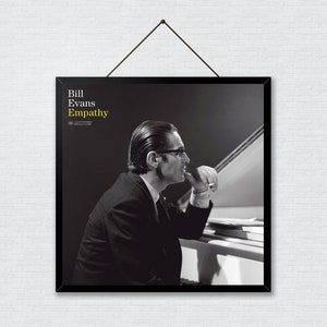 Bill Evans poster, Jazz poster, For jazz lover room decor, Jazz album cover poster