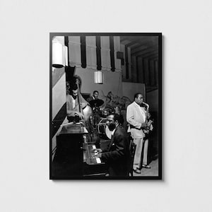 Charles Mingus, Roy Haynes, Charlie Parker, Thelonious Monk, póster de jazz, impresión de jazz canónica, arte de jazz