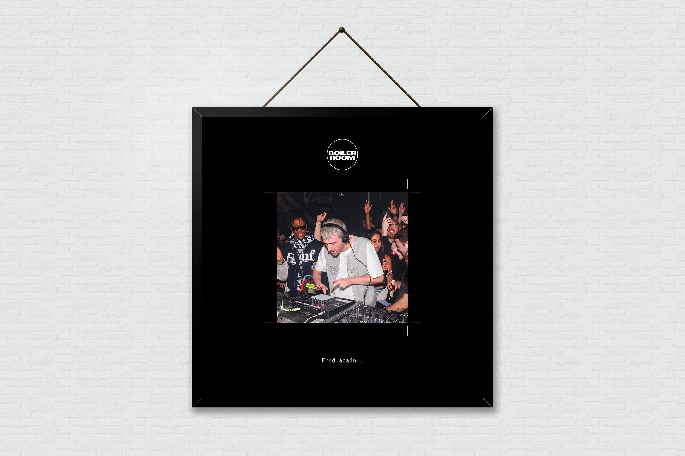 Fred again.. poster, Fred again concert print, Fred again Boiler Room concert poster, EDM poster, Dance music art, Music wall decor