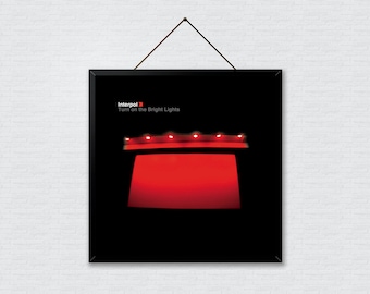 Interpol 'Turn On the Bright Lights' Album Cover Art Print