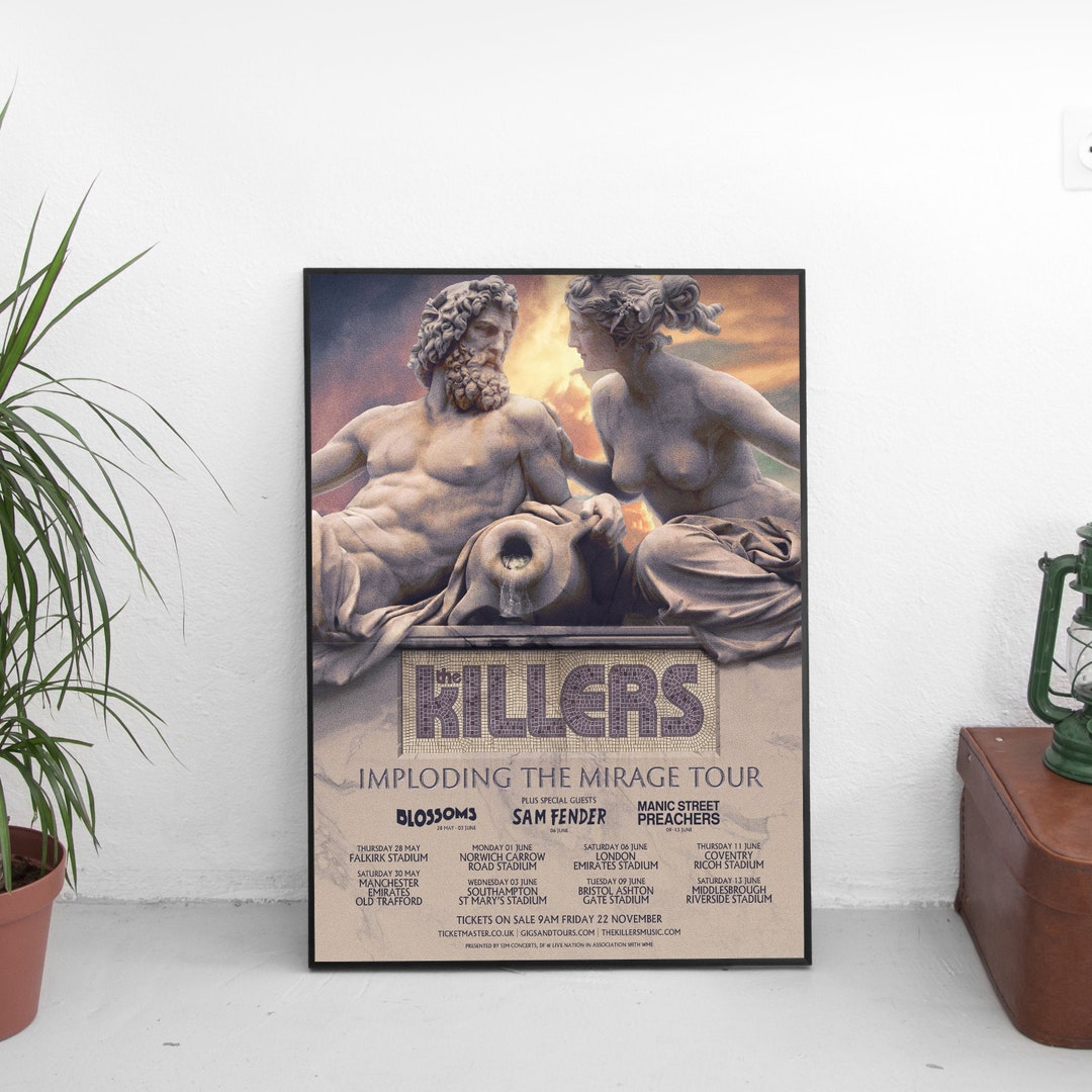The Killers Imploding the Mirage Tour Poster, the Killers Print
