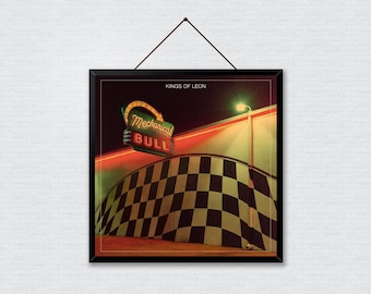 Impresión artística de la portada del álbum "Kings of Leon Mechanical Bull"