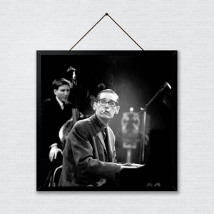 Cartel de Bill Evans, impresión de Bill Evans, cartel de jazz, impresión de jazz, arte de jazz, carteles en blanco y negro, arte de pared de leyendas de la música