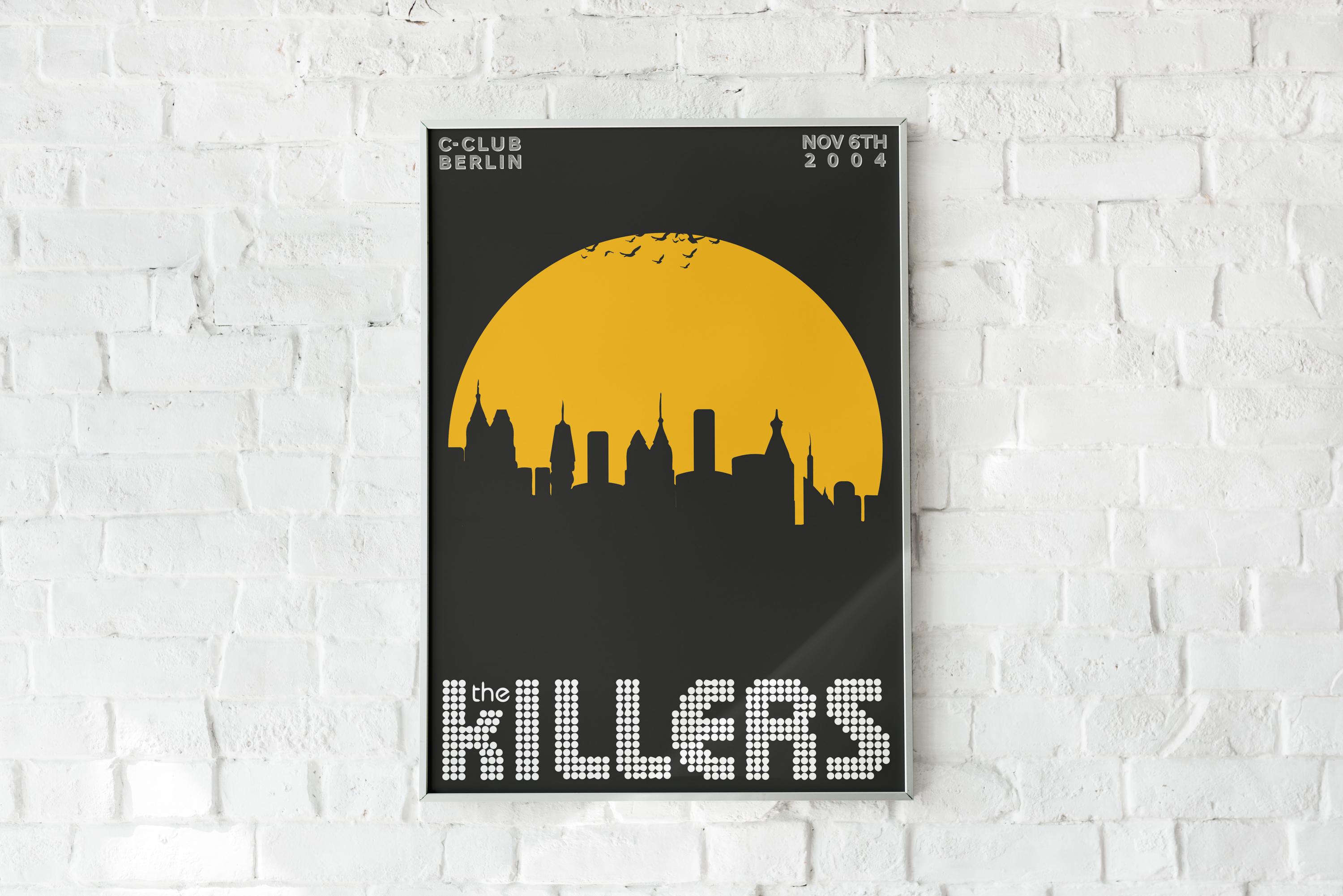 The Killers Concert Poster - Berlin, 2004, Indie Rock Posters