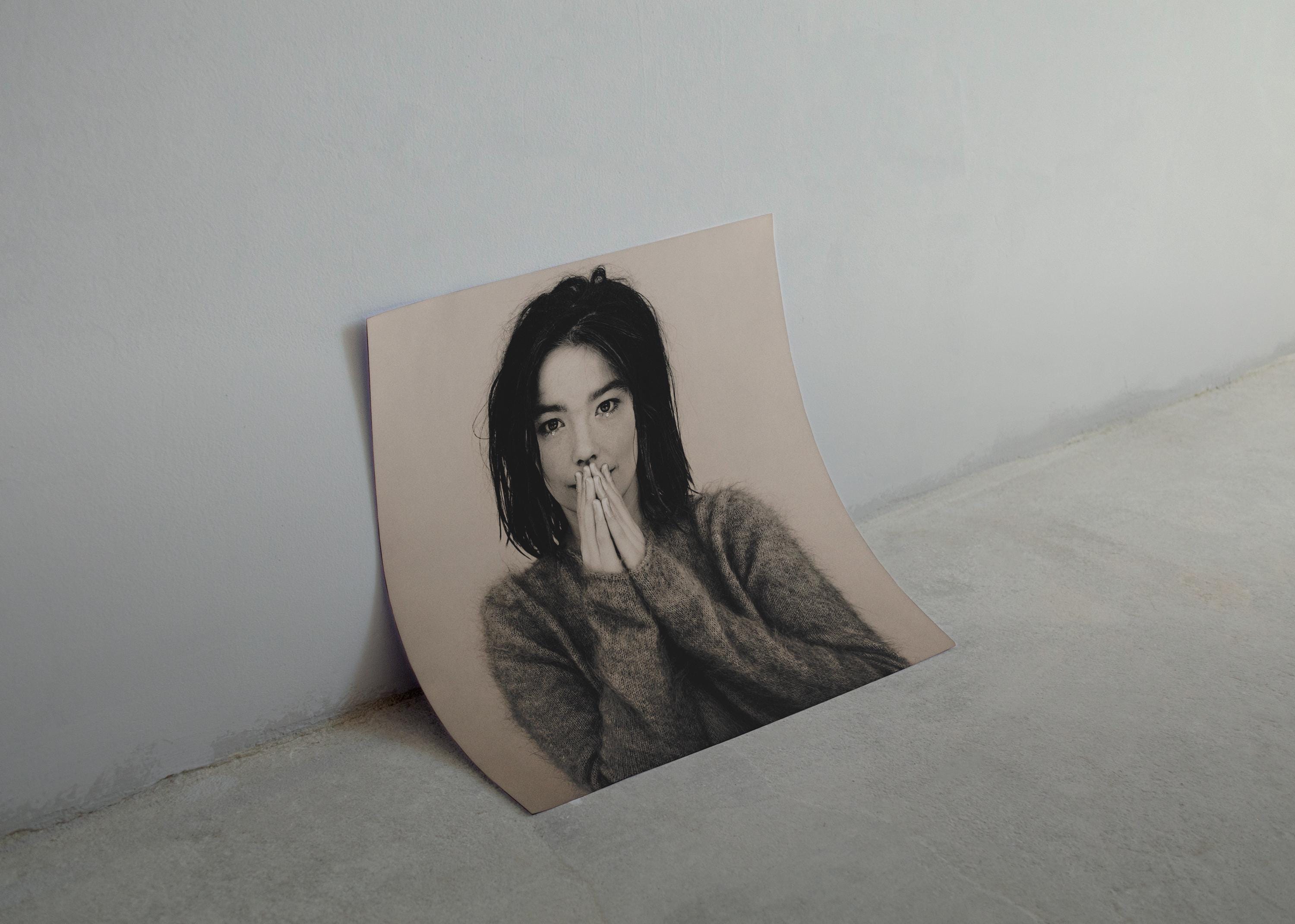 Young Björk Portrait Poster - Debut Album Cover Print, Music