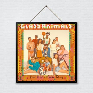 Glass Animals poster, How to Be a Human Being album cover print - Indie rock wall art, Music posters