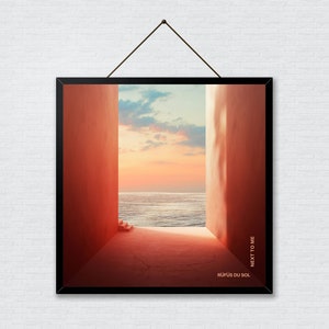 Rüfüs Du Sol Next To Me poster, Rufus Du Sol Surrender album print, Dance music poster, Music wall decor, Album cover art