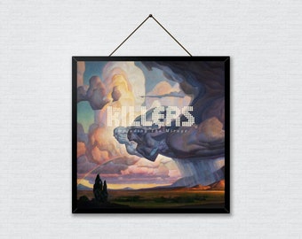 Poster The Killers - Impression de couverture d'album Imploding the Mirage, décoration murale rock indépendant et art pour salle de musique