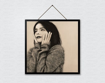 Björk poster, Bjork 1993 debut album photo print, Pop art, Music ideas, Music lover gift