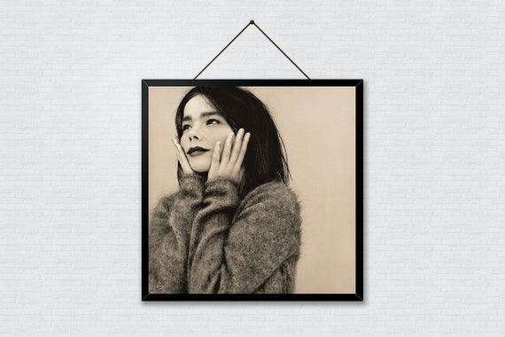 Björk Poster, Bjork 1993 Debut Album Photo Print, Pop Art